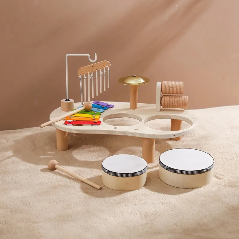 Wooden Montessori Toy Afternoon Tea Set Children Playing House Silicone Cups Pretend Play Food Learning Role Early Education Toy