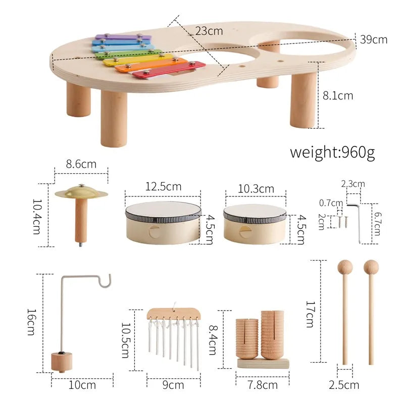 Wooden Montessori Toy Afternoon Tea Set Children Playing House Silicone Cups Pretend Play Food Learning Role Early Education Toy