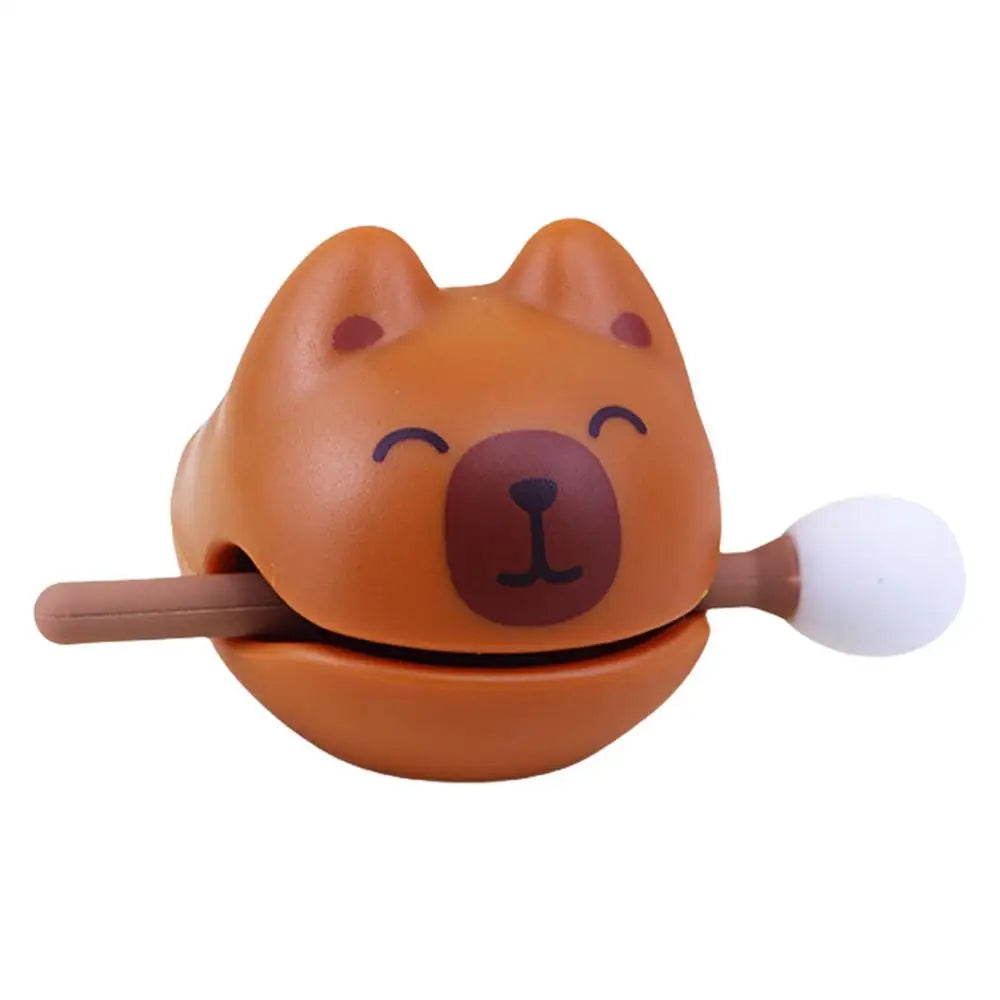 Cute Wooden Fish Stress Relief Knock Toy Cartoon Animal Wooden Fish For Adults Stress Relief Zen Block Drum Small Knock Toy