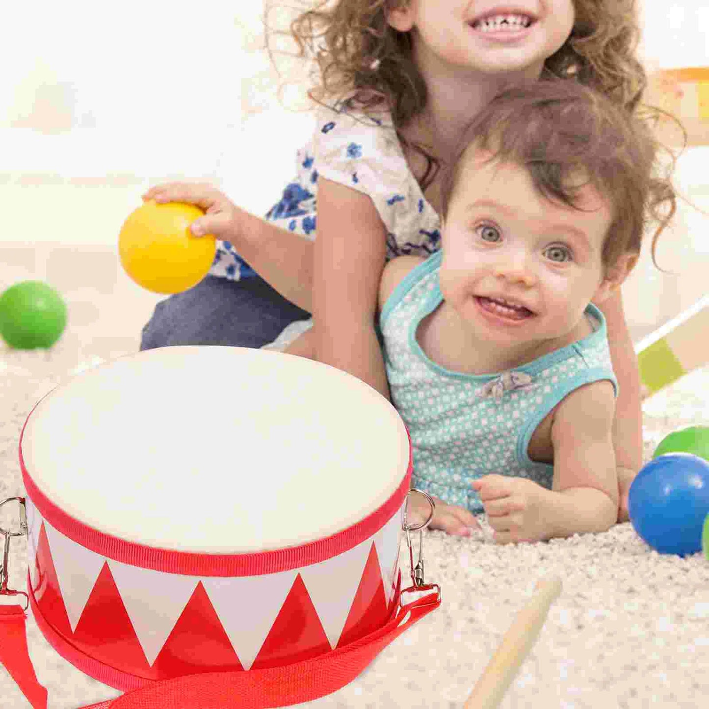 Children's Snare Drum Percussion Instrument Education Baby Toy Floor Wooden Musical Toddler Toys