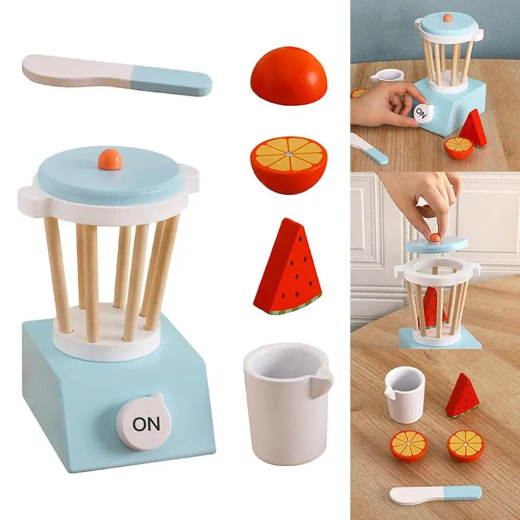 Children Kitchen Pretend Play Toy Miniature Food Wooden Kitchenware Gifts