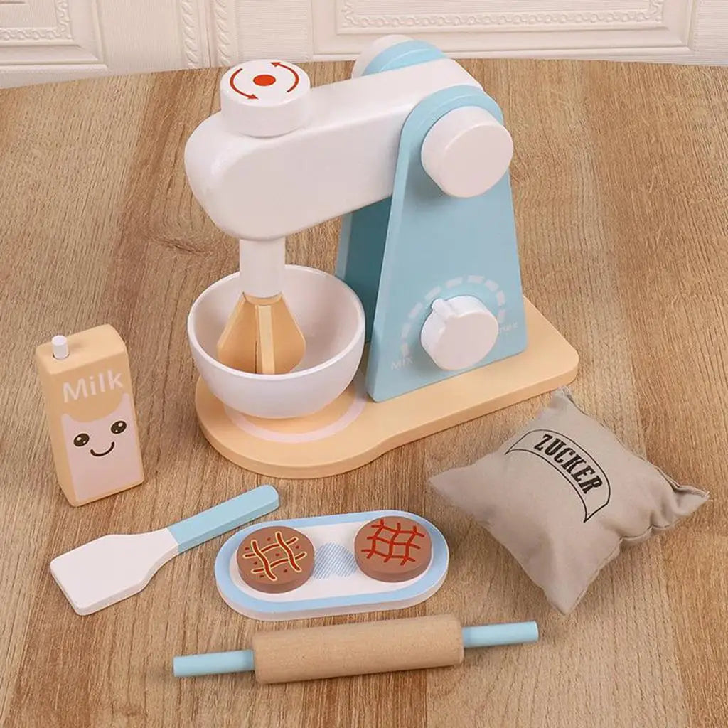 Children Kitchen Pretend Play Toy Miniature Food Wooden Kitchenware Gifts