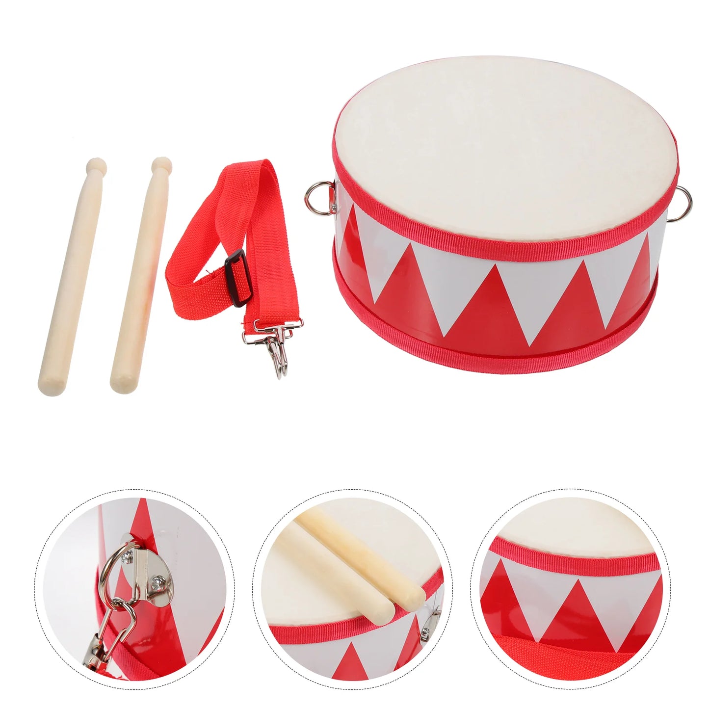 Children's Snare Drum Percussion Instrument Education Baby Toy Floor Wooden Musical Toddler Toys